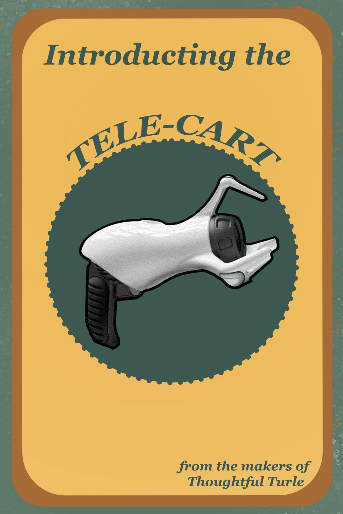 A Portal gun that subs for a shopping cart.